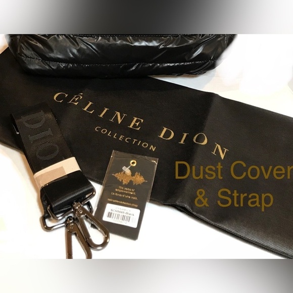 PUFFER EURO STYLE CONVERTIBLE TOTE, BLACK, CELINE DION - Picture 5 of 9